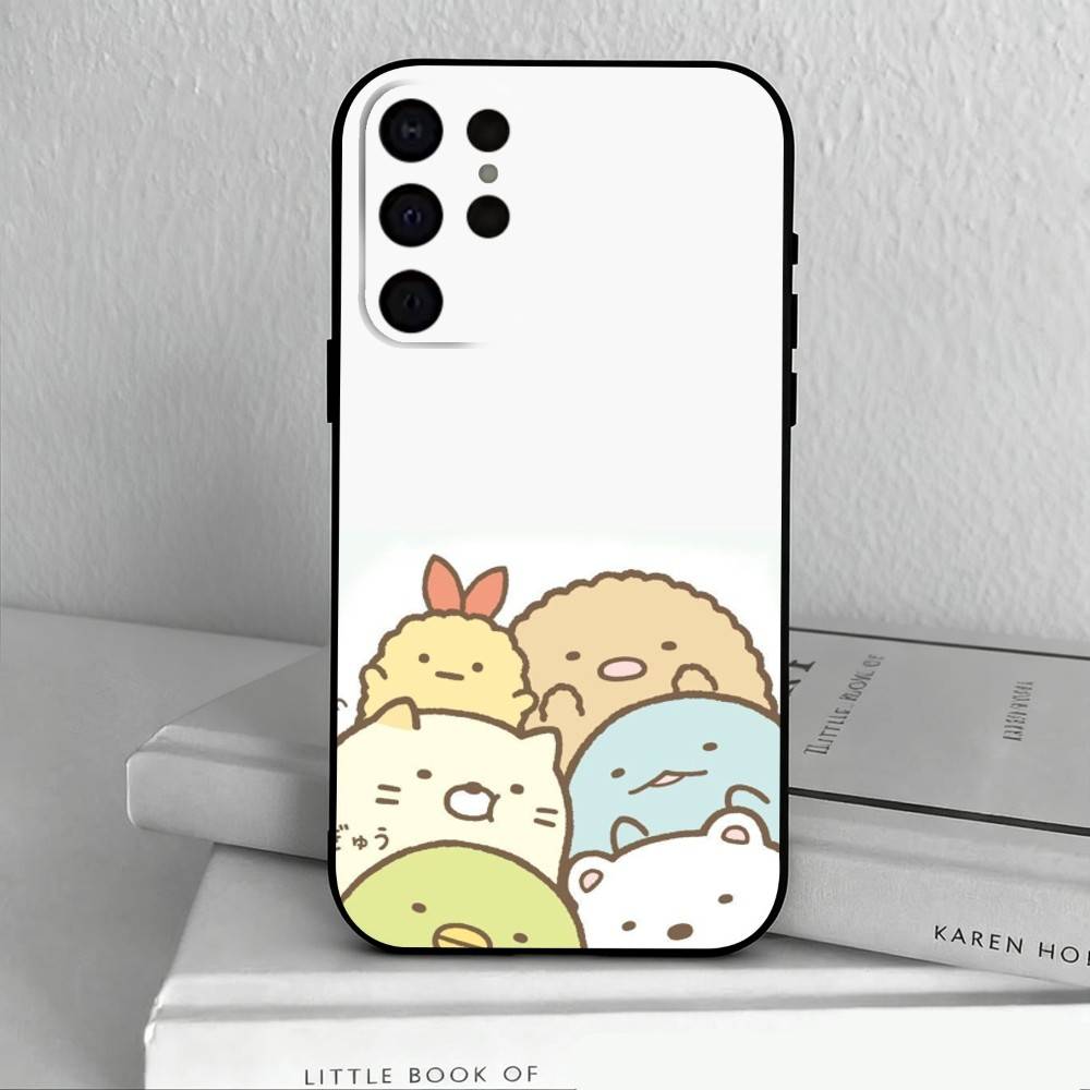 S-Sumikko Anime G-Gurashi-I  Phone Case For Samsung S25,S24,S21,S22,S23,S30,Ultra,S20,Plus,Others Soft Black Cover