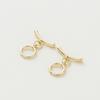 4 Sets 14K18K Gold Color Plated Brass O Toggle Clasps Connector For Diy Bracelet Necklace Jewelry Making Findings Accessories