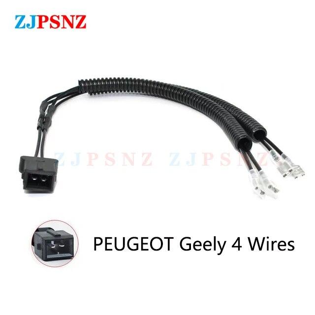 Zástrčka klaksonu do auta 4vodičová vlnitá trubka Vyhrazená zástrčka na šnečí klakson Konverzní zástrčka do auta