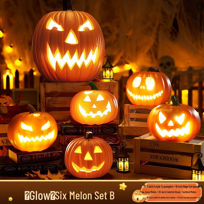 Large Luminous Pumpkin Lantern for Halloween Outdoor Theme Decorations