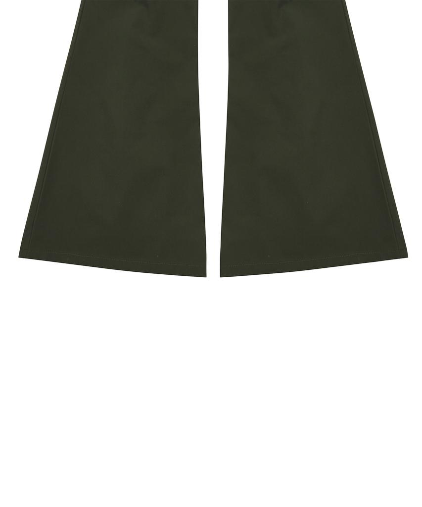 LUVISTRUE Am Nylon Tuck Bootscut Pants(Khaki)