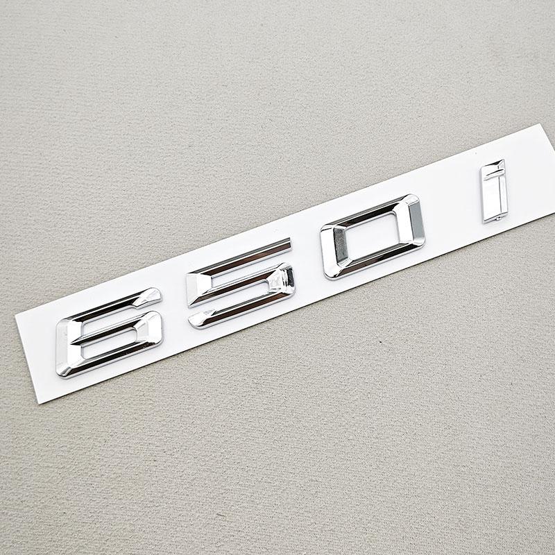 3D ABS Car Letters Logo 630i 640i 650i Badge Sticker Rear Trunk Emblem Decals For BMW 6 Series 630i 640i 650i Car Tail Marking