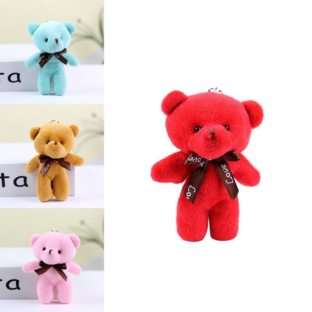 Adorable Teddy Bear Plush Toy Keychain Soft Stuffed Animal Doll Cute Gift