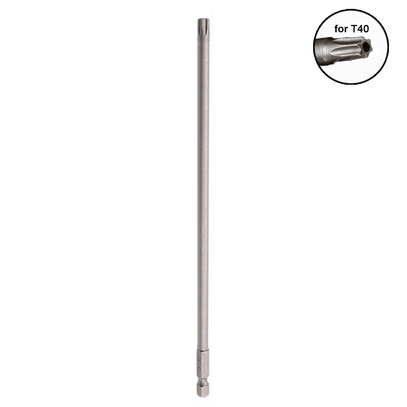 

1pc TT8-20 For Torx Screwdriver Bit 250mm Long Magnetic Alloy Steel Hex Shank For Electricians Mechanical Furniture Repairs