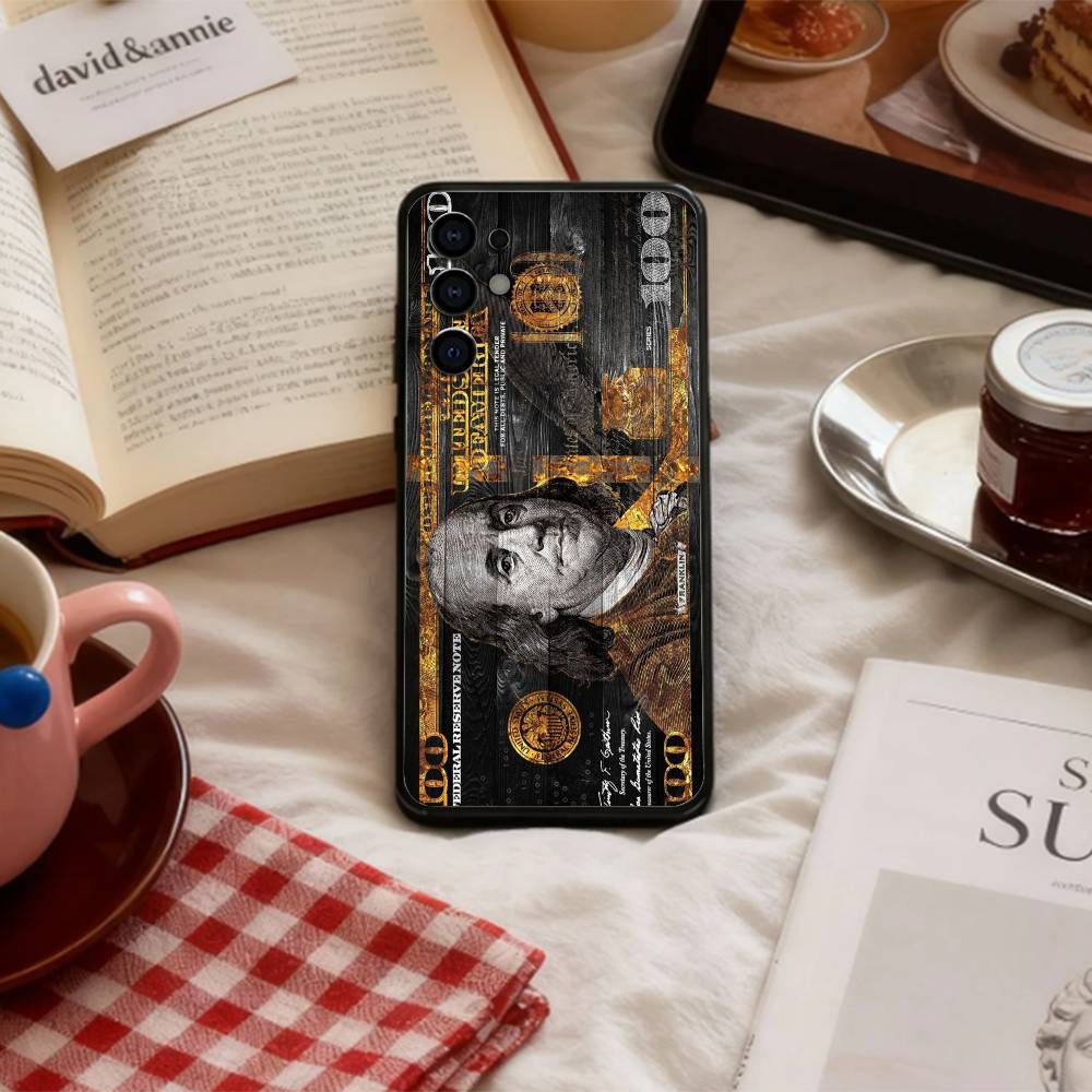 COOL M-Money 100 Dollars   Phone Case For Samsung S 25,24,23,22,30,21,10,9,Ultra,Plus,Lite,FE,4,5 G Soft Black Case