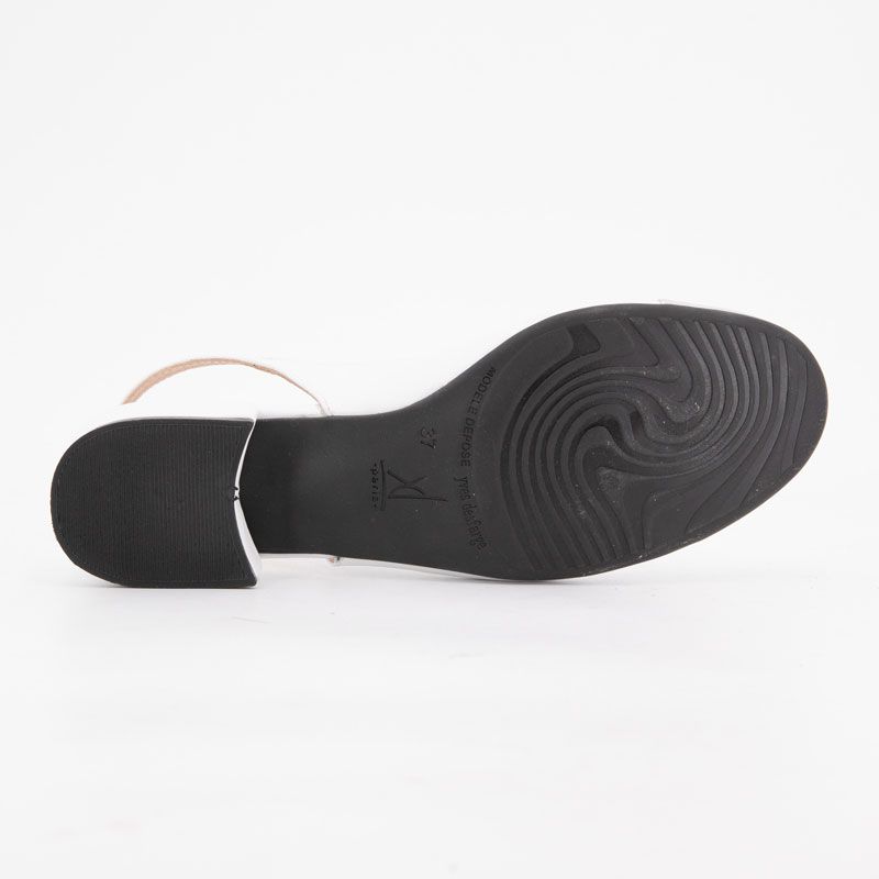 Ballerines loulou nappa argent cuir blanc Femme XAVIER DANAUD