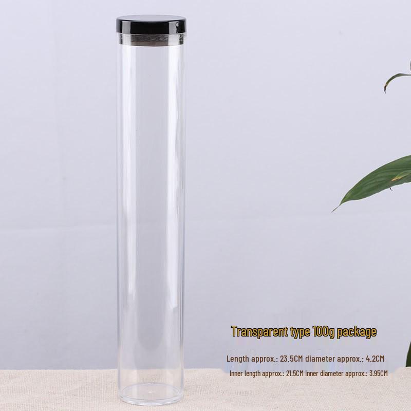Acrylic Agarwood Incense Holder: Transparent Tube with Large Capacity for Storage