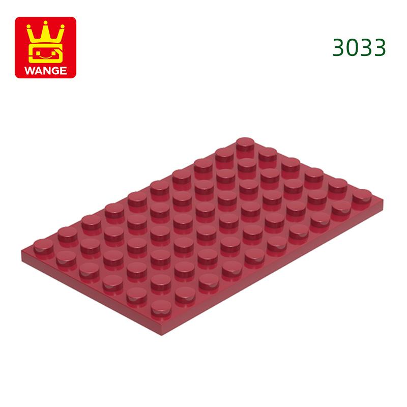 12Pcs/Lot 3033 6x10 Basic Plate Builidng Bricks Moc Parts Works With featuring Blocks DO IT YOURSELF Children's Assembly Playthings Gift Idea Box