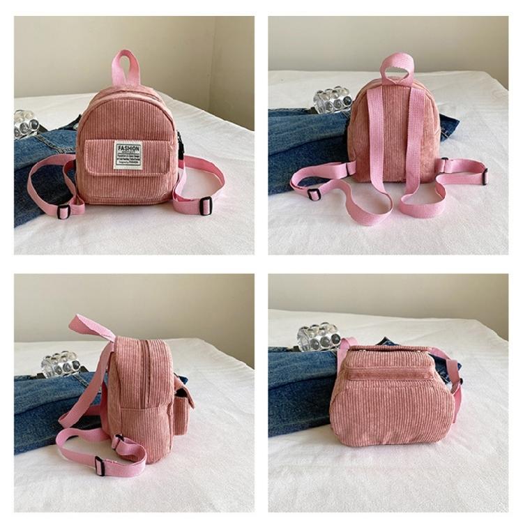 Damen Corduroy Rucksack Schüler Schultasche Reise Rucksack Mini Rucksack