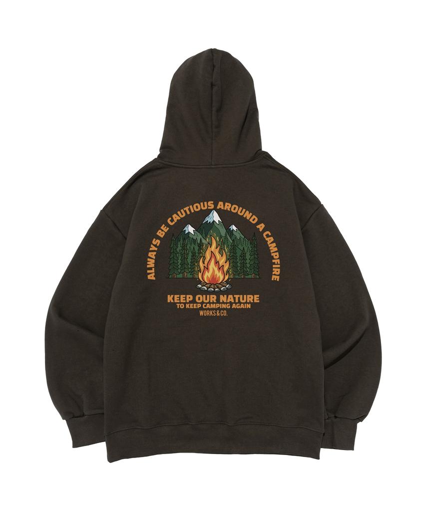 Camp Fire Hoodie (Khaki)