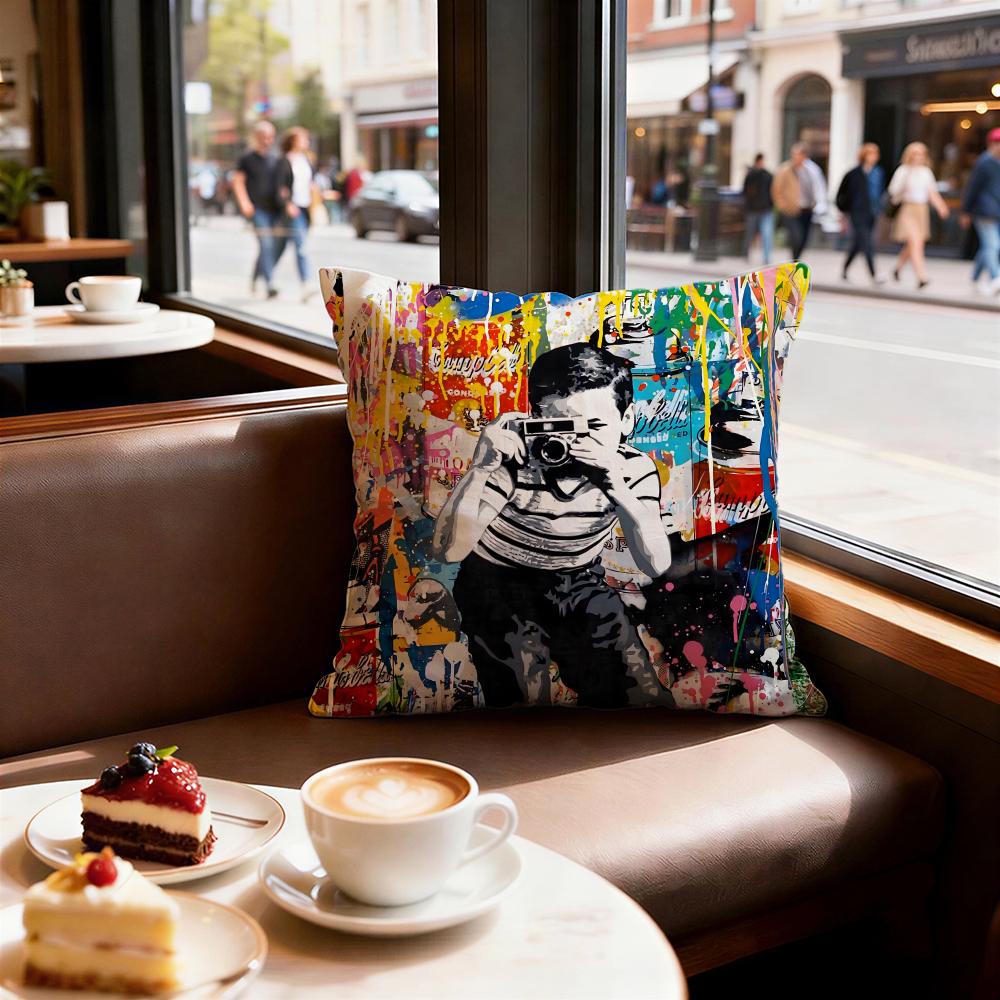 Art Banksy Cushion Cover Decorative Cushions Covers Cover Sofa X Pillow  Piece X X Pillowcase