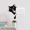 PVC Cat Wall Decals Self-Adhesive Glowing Cat Stickers Cat Luminous Stickers  Bedroom