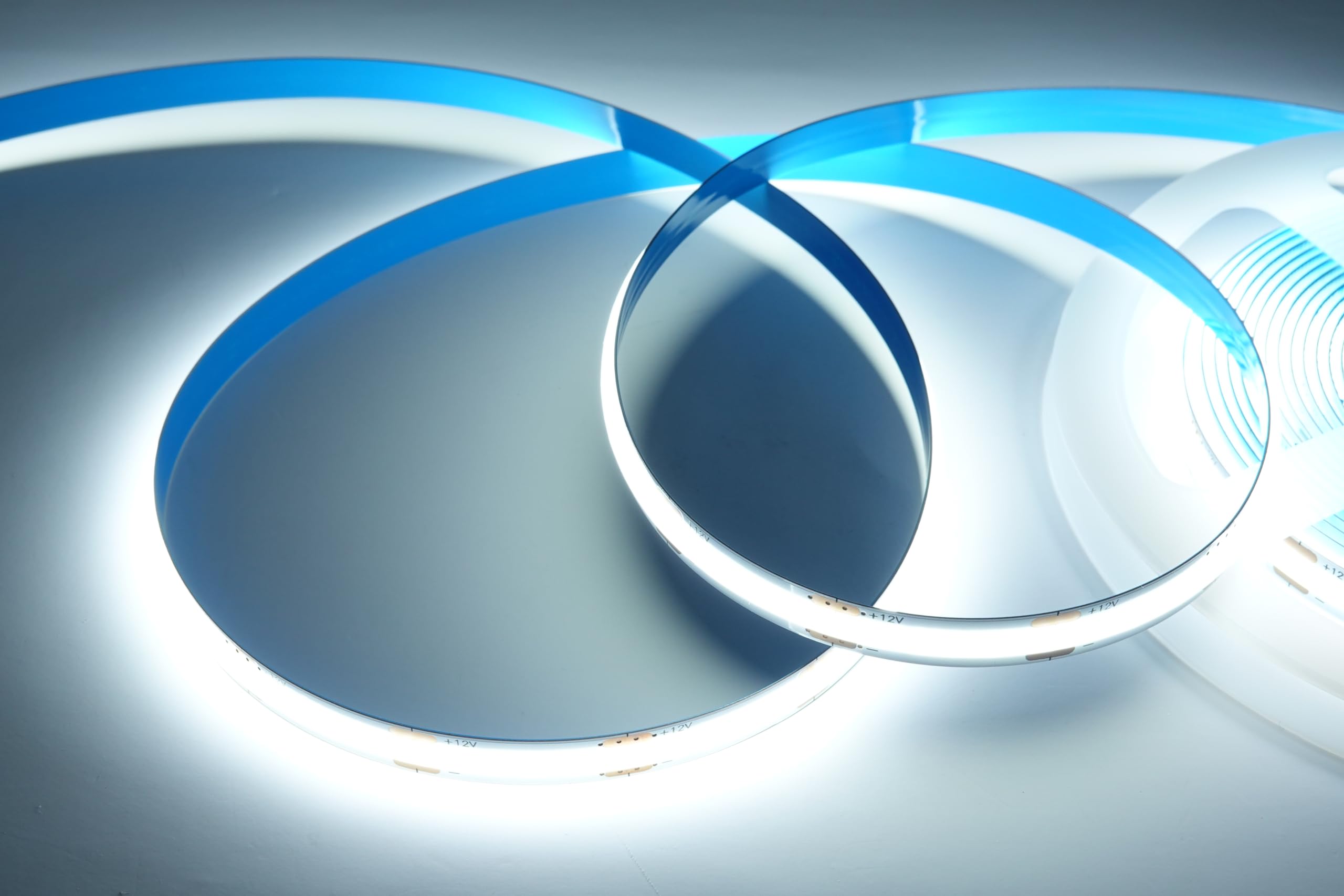 

LED Tape Light Illumination Lighting COB Surface Emitting 12V 5m 8mm Width 2mm Thick 480 Comes with Tape Can Be Cut Wired Color Bulbs/1m Double-Sided