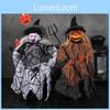 Halloween Pumpkin Ghost Decor Figurine With Plush And Plastic Material For Party Table Centerpiece