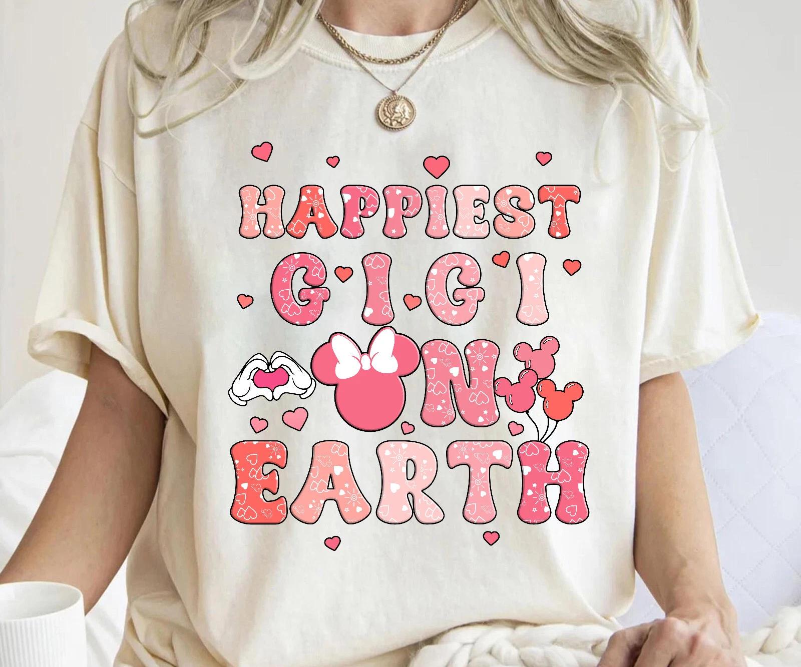 Grandma Shirt, Best Grandma On Earth Shirt, Happiest GIGI Unisex Shirt L