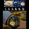 Royal Gold Skeleton Automatic Watch for Men Luxury Tourbillon Mechanical Watches Stainless Steel Strap Luminous Clock