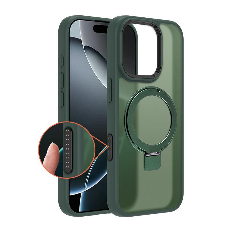 Applicable iPhone 17Pro Magnetic Bracket Ai Smart Button Mobile Phone Case Touch Apple 16 Skin Sensing Case Anti-fouling