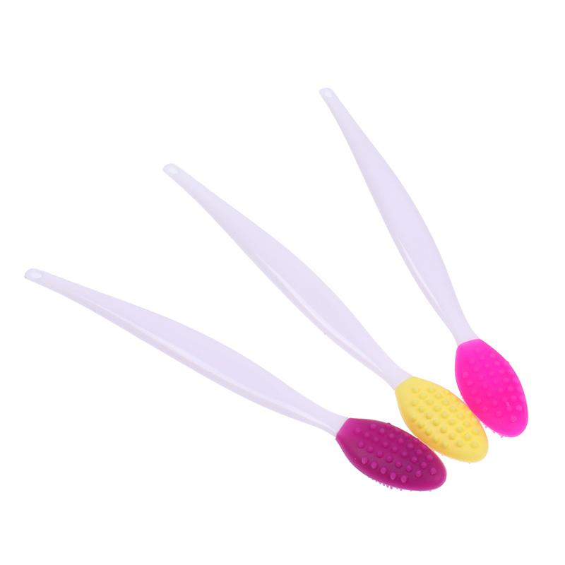 Double Sided Silicone Nose Blackhead Remover Brush Exfoliating Cleaning Tool