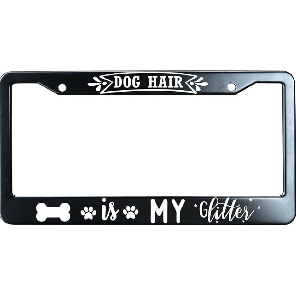 Tell Your Cat I Said Pspspsps Matte Black License Plate Frame Cover for Men/Women, Heavy Duty Stainless Steel Auto Car Tag Frame with 2 Holes & Free
