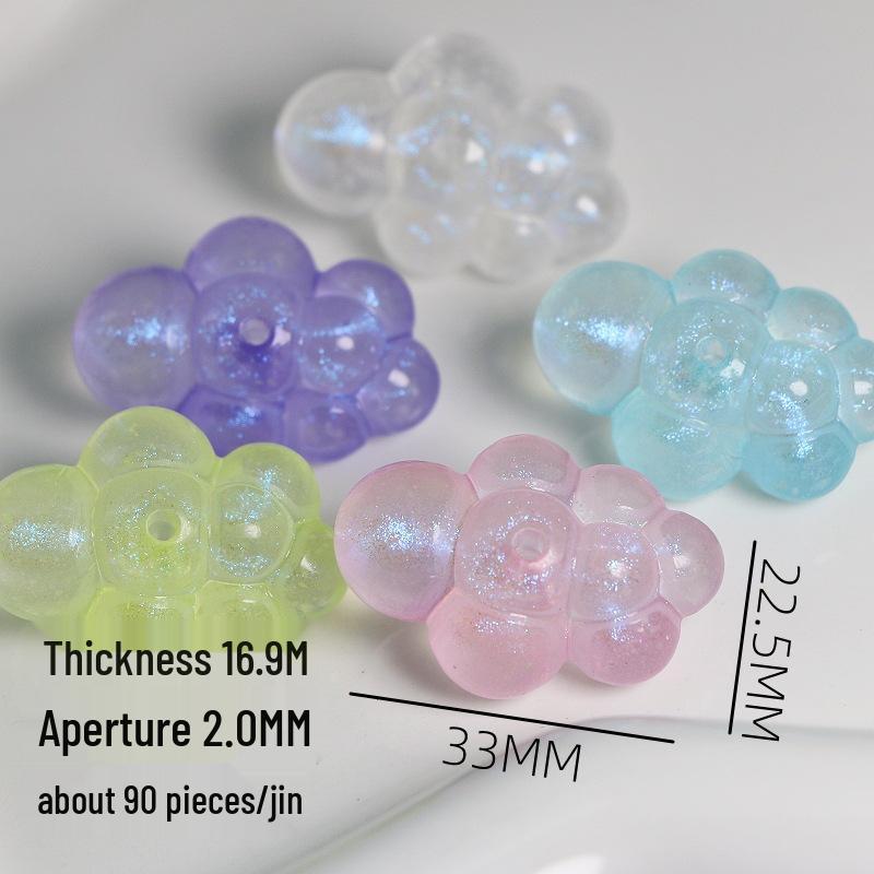 

Цепочка для телефона и подвеска для сумки в виде светящегося сердца с бусинами «Принцесса-русалка»