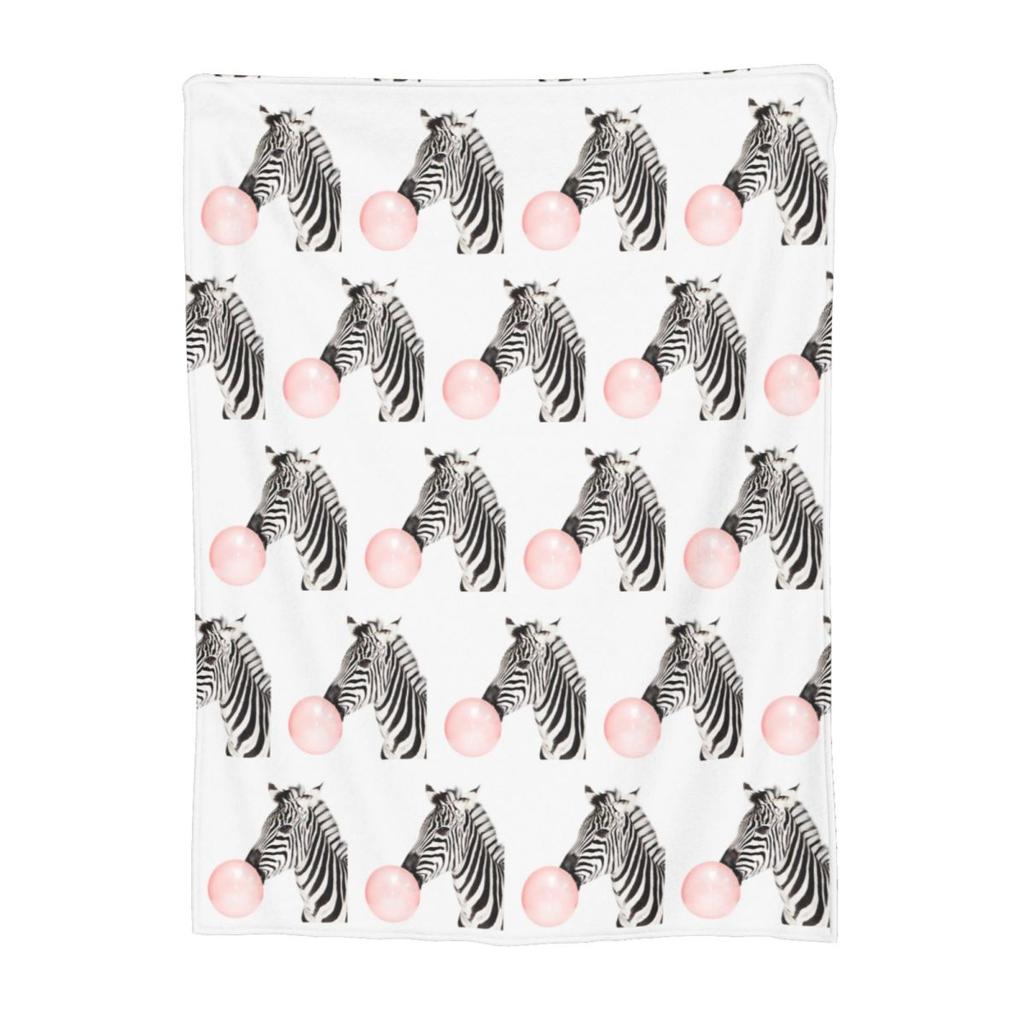 Zebra-Print Decke Fleece Sofa Überwurf Super Weich für Zuhause Schlafzimmer Outdoor Decken Tagesdecke Steppdecke