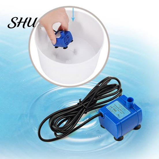 Water Feeding Pump Powerful Solid Mini Lightweight Convenient Splash-proof Easily Cleaning LED Light Pet Cat Fountain Motor for Puppy