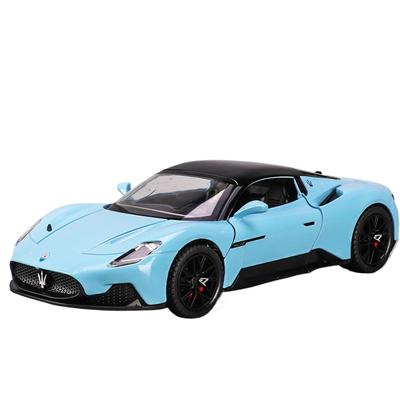 Simulation 1/22 Maserati MC20 Super Car Alloy Deicast Metal Model Sound & Light Desktop Collection Decorative Gift Boys Display