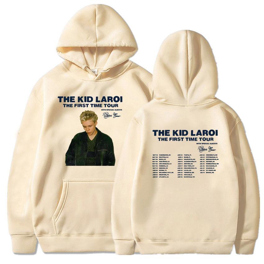 Mädchen 2024 Album Grafik Sweatshirt The First Time The Kid LAROI Hoodie Unisex Streetwear Casual Herren Kapuzenpullover