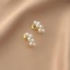 Mini Grape Pearl Non-Pierced Ear Clips, Simple High Temperament Elegant Decorative Earrings for Girls