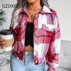 Collar lantern long sleeve blouse ladies casual fashion single-breasted shirt
