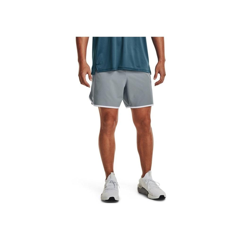 Under Armour Solid Color Elastic Waist 6-Inch Training Shorts Men Bottoms Blue 1377027-465
