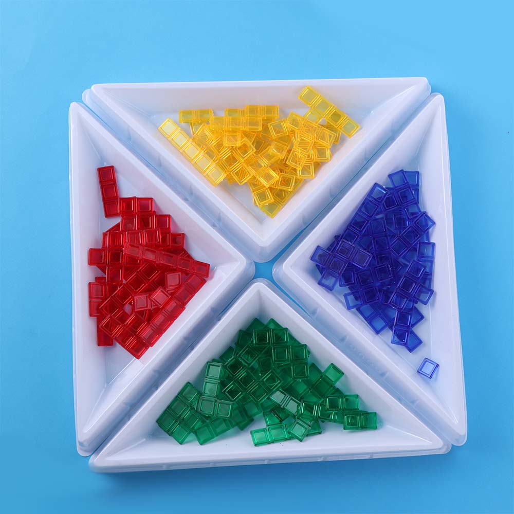 Early Education Colored Squares Game Montessori Puzzle Strategy Board  Family Party Indoor