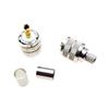 All-Copper SL16-JC UHF Male Connector, Gold-Plated Pin, 50 Ohm, Solder/Crimp, 50-5 
