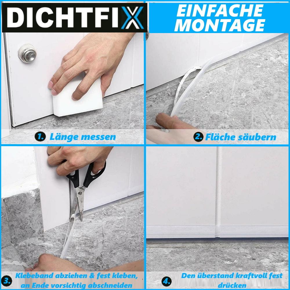 DICHTFIX Silicone Sealing Strip Silicone Sealing Strip Door Bottom Seal