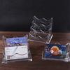 Acrylic Name Card Display Stand Transparent Desktop Display Holder  Office