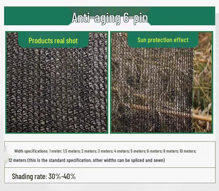 Thickened Encrypted Outdoor Sun Net for Vegetable Fields and Greenhouses