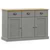 VidaXL Buffet avec tiroirs VIGO 113x40x75 cm gris bois massif de pin 353192