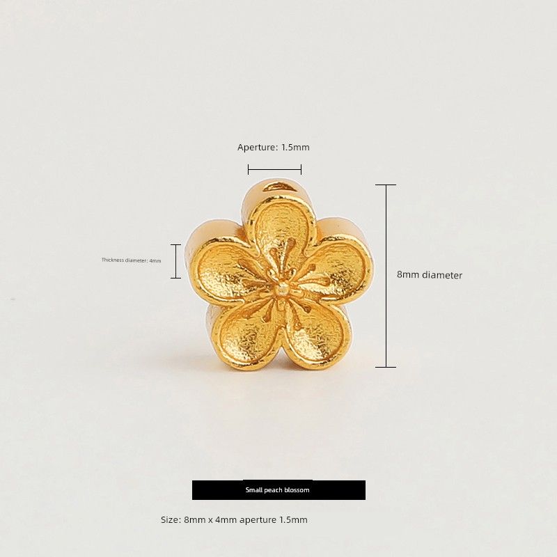 

Красная книга Тот же стиль [Маленький браслет из цветков персика] Женский 14K позолоченный Чрезвычайно изящный Универсальный мягкий браслет Богатый цветок Ремешок для переноски Строка Бусины [Rich flower] small peach blossom beads