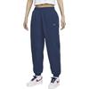 Nike Mid Rise Comfortable Soft Cuffed Knit Sports Pants Women Bottoms Deep-Blue FV7669-478