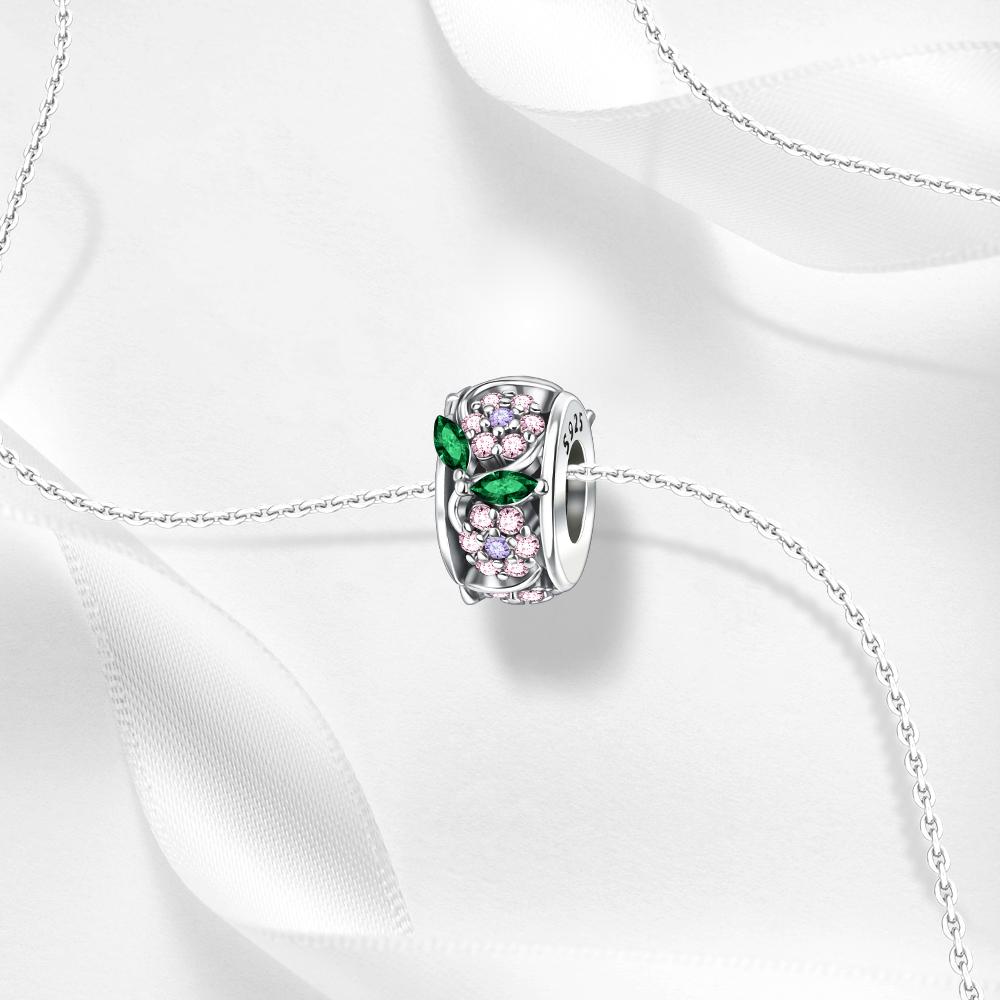 2025 Trendy Spinnable Four Leaf Clover & Elf & Swallow Dangle Charm Fits Bracelet & Necklace Women 925 Sterling copper Bead Gift