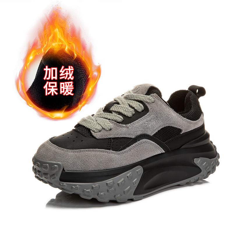 

Leather Daddy Shoes Women s 2025 Spring New Women s Platform Sneakers Casual Fashion Versatile Little White Shoes Women s Tide 35