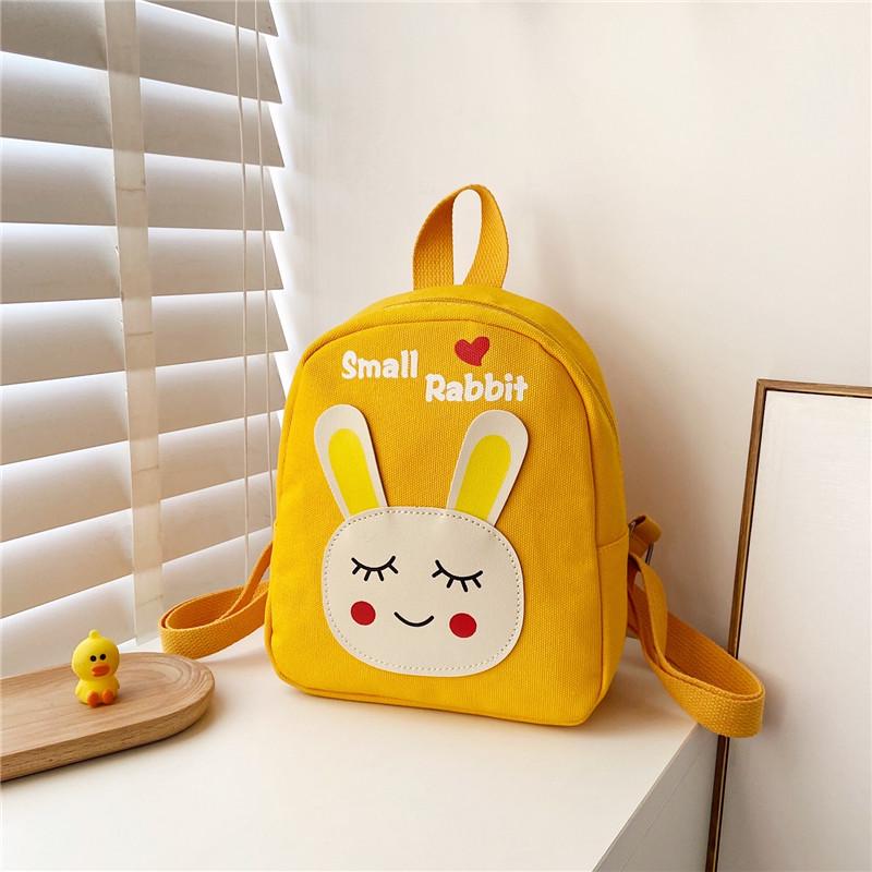 Entzückender Cartoon-Canvas-Rucksack für Mädchen im Alter von 1-5 Jahren - Perfekt für den Kindergarten