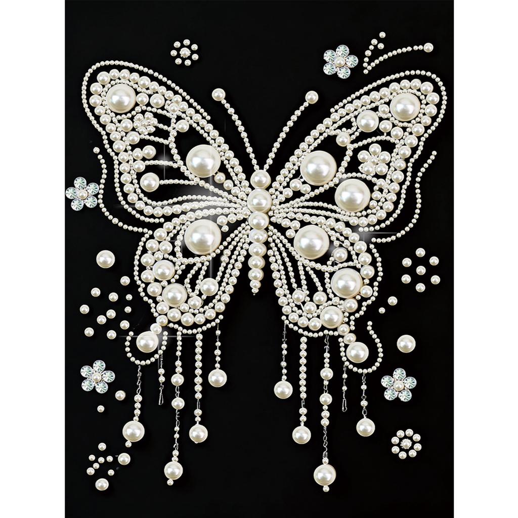 DIY Pearl Painting Kit for Adults Beginners Home Wall Decor Pearl Gem Paintings Picture Arts Craft 30x40cm Without Frame