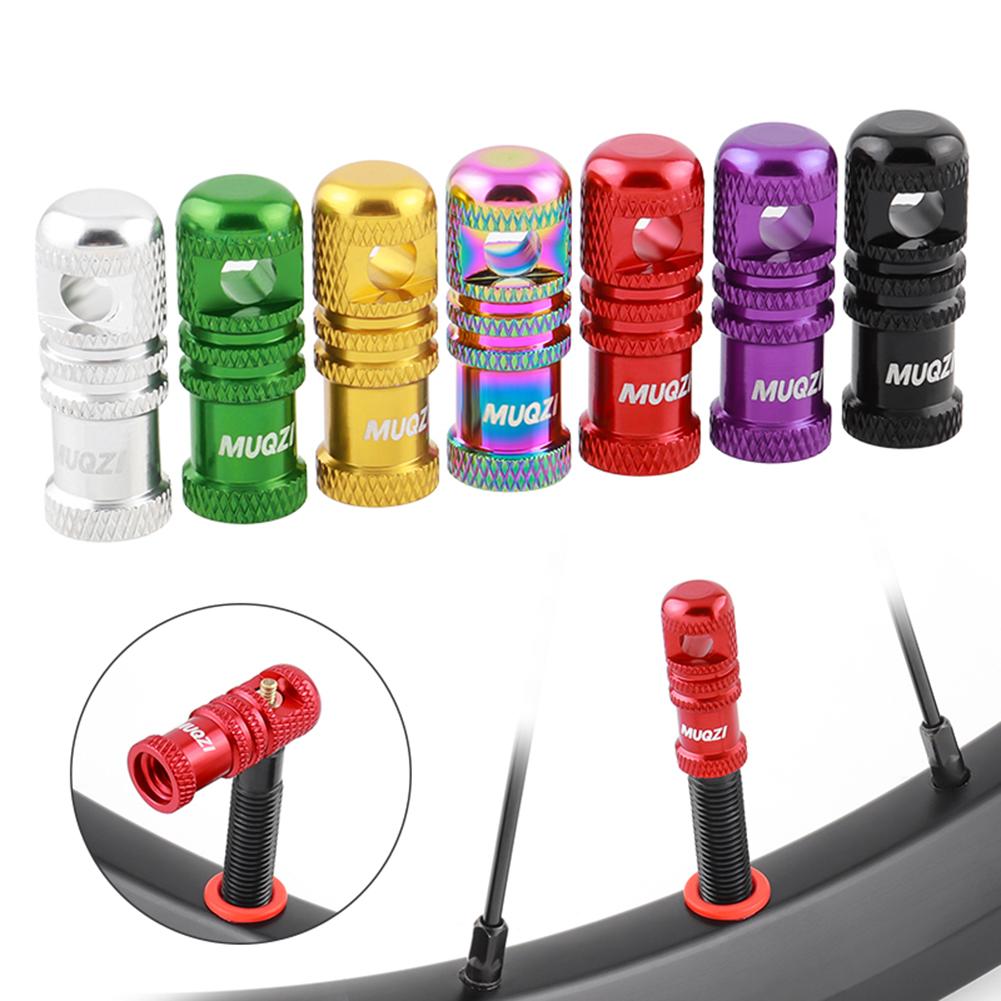 6Pcs Bicycle Presta Valve Caps with Valve Core Removal Function Cycling Presta Valve Cover Aluminum Alloy for MTB Road Bicycle