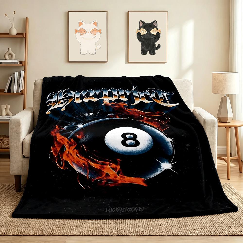 Pool Ball Flannel Blanket Throw Blanket Soft Warm Sofa Bed Camping home Decor Unique Christmas Gift C926762