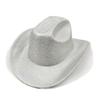 Color Blocks Laser Cowboy hat Western cowboy men and women retro party stage party Cowboy hat outdoor knight hat Wholesale