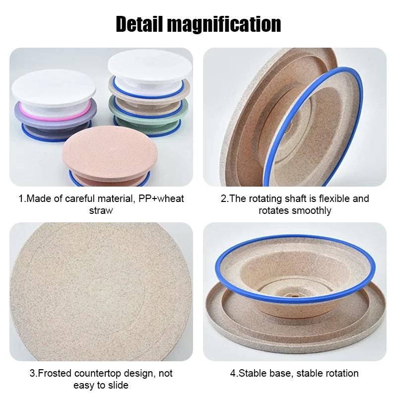 Cake Turntable Stand Cake Decoration Accessories Bake Tool DIY Mold Rotating Stable Round Cake Table Kitchen Baking Gadget