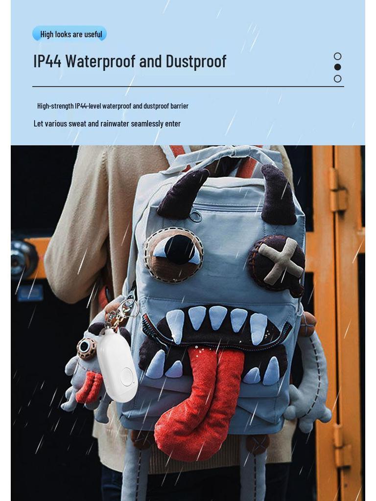 TUYA Personal Self-Defense Alarm: Anti-Wolf Device for Women & Children, with Location Tracking and Remote Alerts.