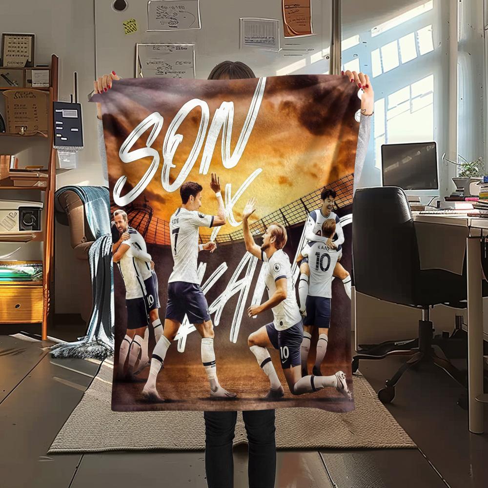 Tottenham Team Print FlAannel Blanket, High Quality Comfortable for All Seasons, Home Decor, Warmth and Comfort