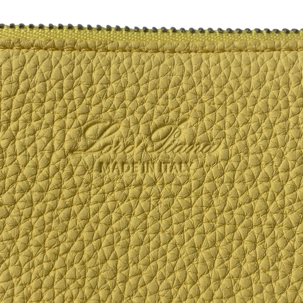 Used Loro PianaTote Bag yellow/Beige leather/canvas Women